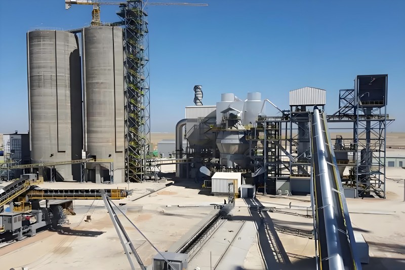 山西浩業(yè)為太原某水泥廠定制安裝礦山輸送皮帶機項目