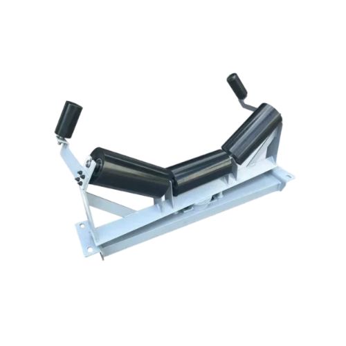 礦場中重載礦石下的自調心托輥